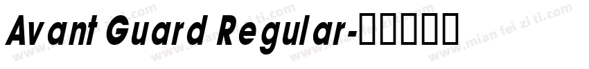 Avant Guard Regular字体转换